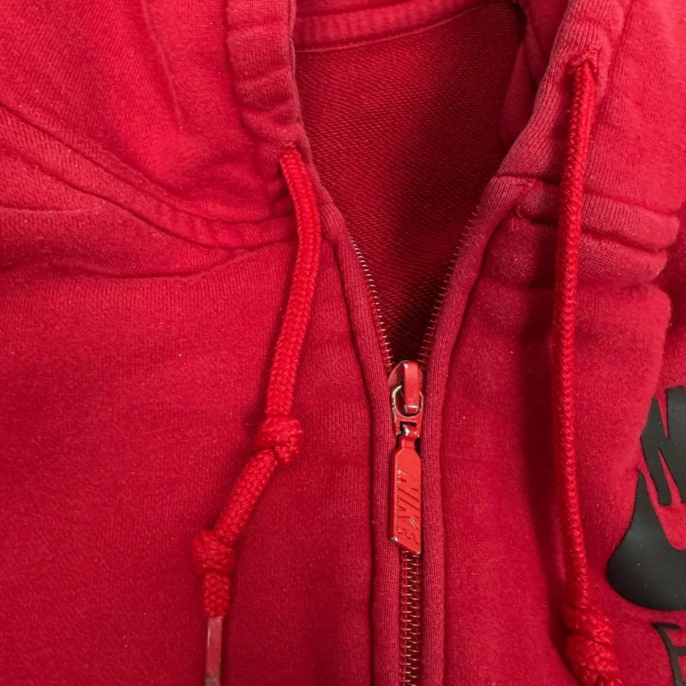 Nike Sportswear Hoodie Mens Large Red Zip Up 